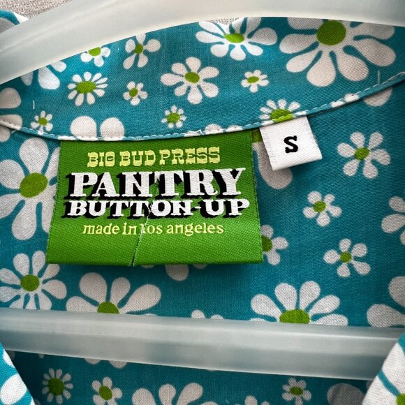 Big Bud Press Blue Daisy button Down - Sample Sale - Picture 3 of 4